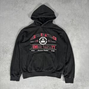 Adidas Originals Men’s Graphic Pullover Hoodie Black - Size: S